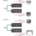 Roxtone - Cat Snake Splitter Box, 4 Channel Xlr Male To Ethercon Network Cable - Image 4