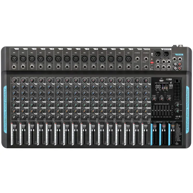 PowerWorks X16BT-UFX Bluetooth Powered Mixer