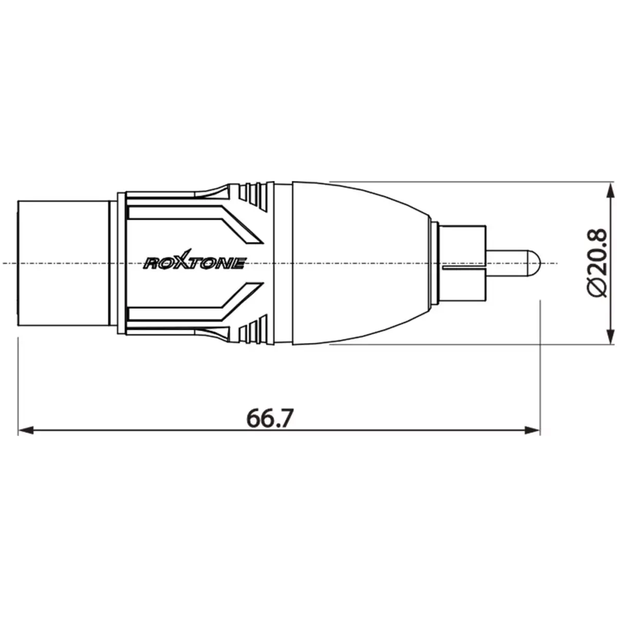 Roxtone Adaptor Rca Male To Xlr Female - Image 3