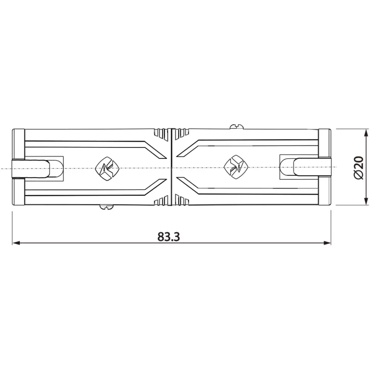 Roxtone Adaptor 6.3MM Mono Female To 6.3MM Mono Female With Lock - Image 3