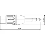 Roxtone Adaptor 6.3MM Stereo Male To Xlr Female - Image 3