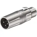 Roxtone Adaptor 3 - Pin Xlr Male To 5 - Pin Xlr Female