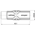 Roxtone Adaptor 3 - Pin Xlr Male To 5 - Pin Xlr Female - Image 3