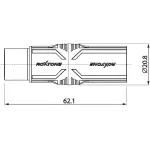 Roxtone Adaptor 5 - Pin Xlr Male To 3 - Pin Xlr Female - Image 3