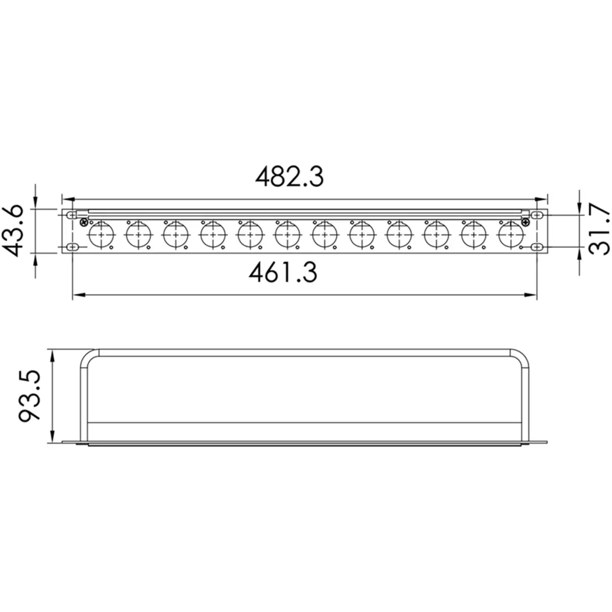 Roxtone - Rack Panel "d" Size Chassis Connector - Image 3