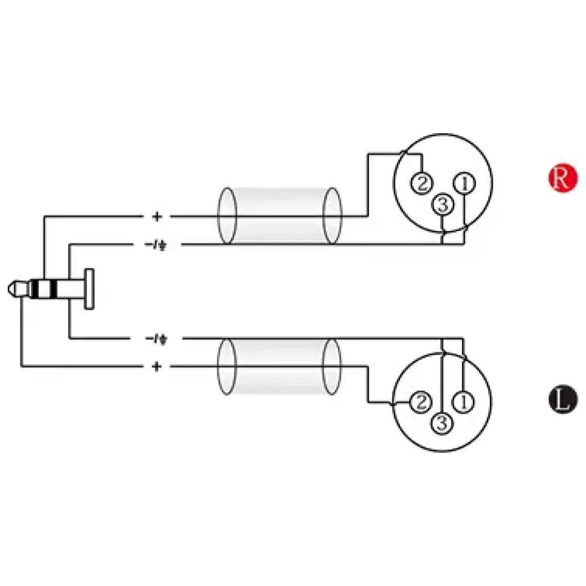 Roxtone - Smart Series Signal Lead 3.5 M St – 2 Xlr M 3M - Image 3