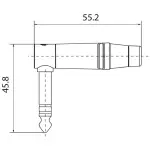 Roxtone Connector 3.5MM Stereo Male Inline Right Angle - Image 2