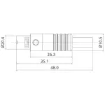 Roxtone Connector Mini Xlr Inline Female 3 Pin - Image 2