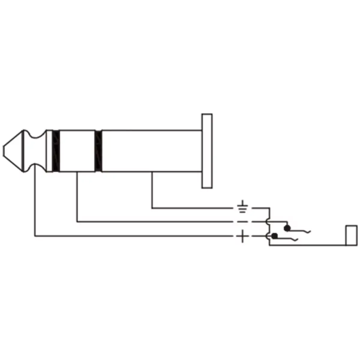 Roxtone Adaptor 6.3MM Stereo Male To 3.5MM Stereo Female Right Angle - Image 3