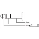Roxtone Adaptor 6.3MM Stereo Male To 3.5MM Stereo Female Right Angle - Image 3
