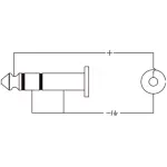 Roxtone Adaptor 6.3MM Mono Male To Rca Female - Image 3