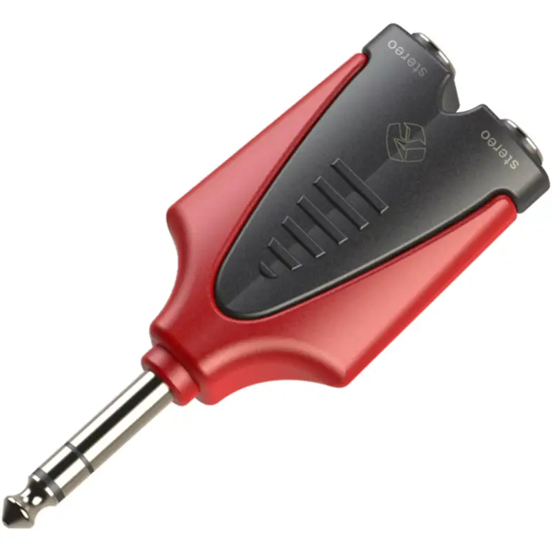 Roxtone Adaptor 6.3MM Stereo Male To 2X 6.3MM Stereo Female