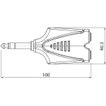 Roxtone Adaptor 6.3MM Stereo Male To 2X 6.3MM Stereo Female - Image 2