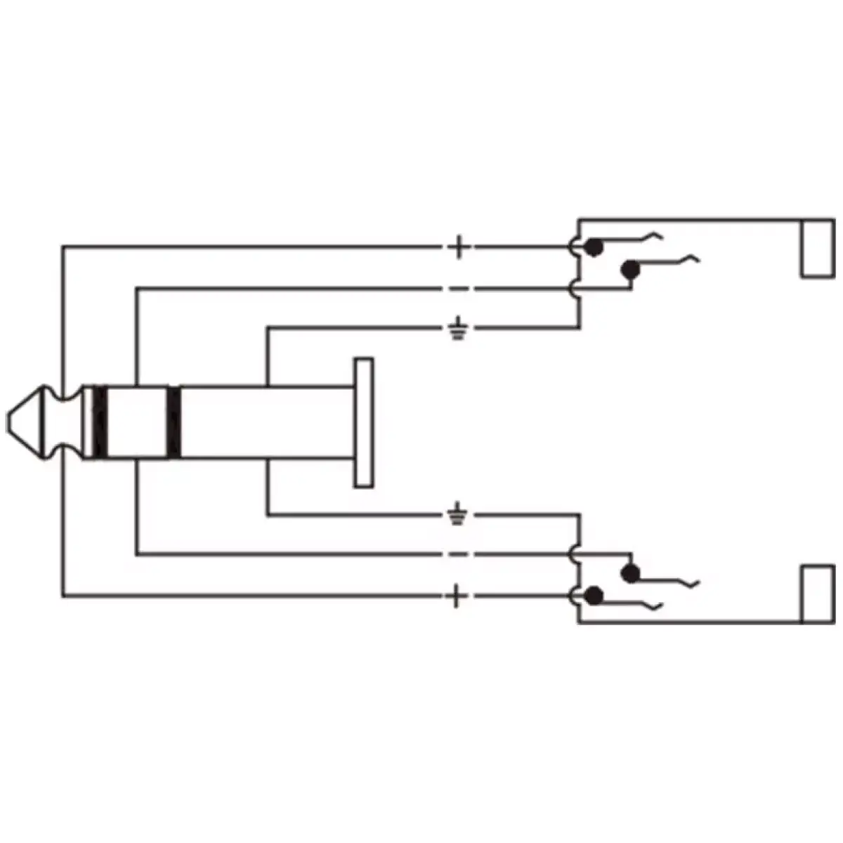 Roxtone Adaptor 6.3MM Stereo Male To 2X 6.3MM Stereo Female - Image 3