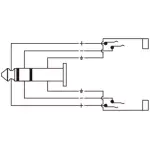 Roxtone Adaptor 6.3MM Stereo Male To 2X 6.3MM Stereo Female - Image 3