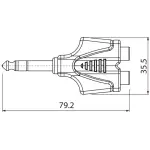 Roxtone Adaptor 6.3MM Stereo Male To 2X Rca Female - Image 2