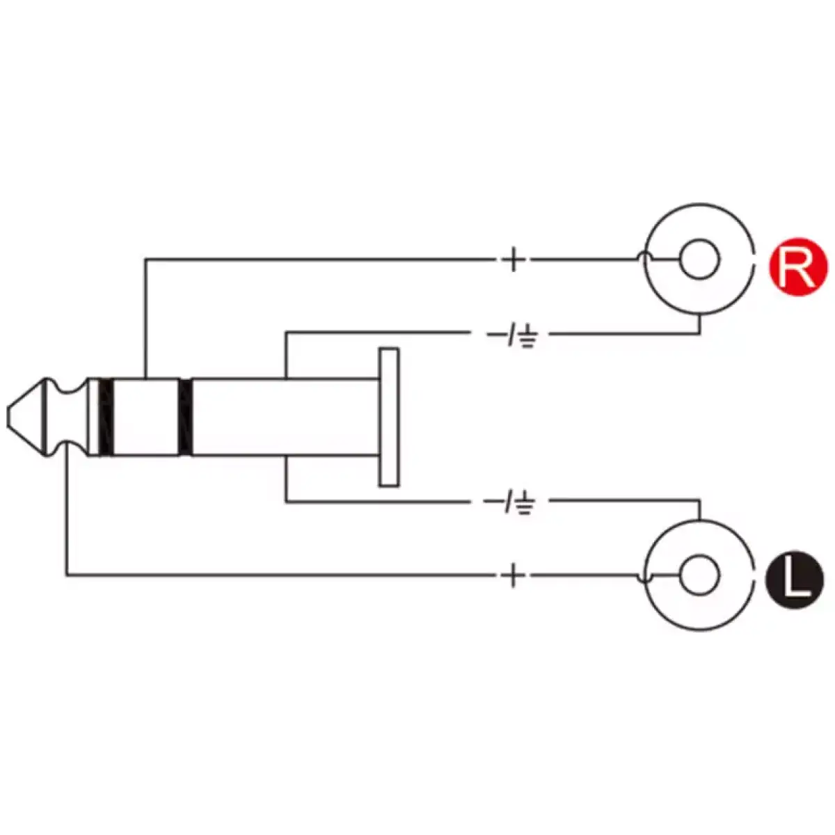 Roxtone Adaptor 6.3MM Stereo Male To 2X Rca Female - Image 3