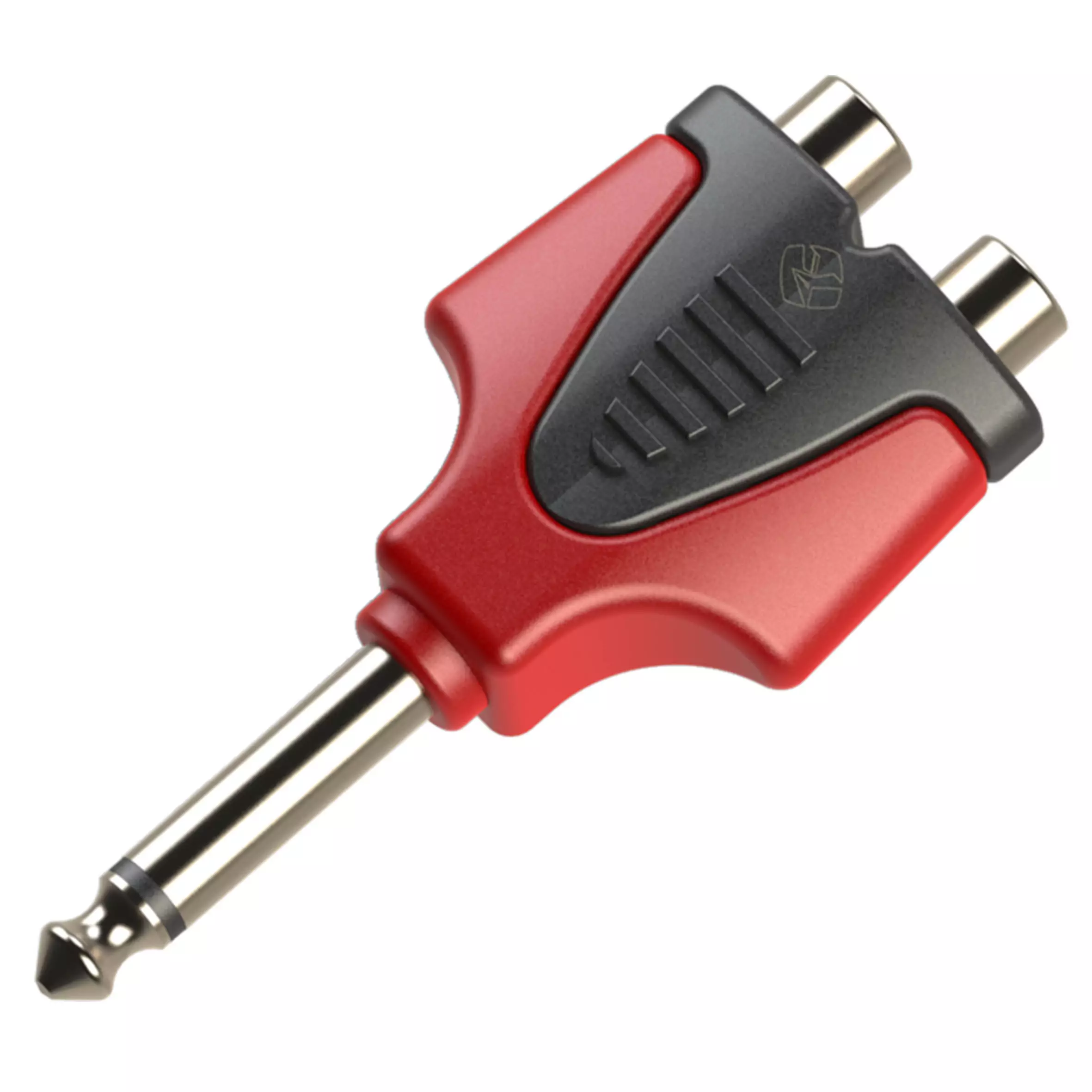 RPAN335_1 Roxtone Adaptor 6.3MM Mono Male To 2X Rca Female - Image 1