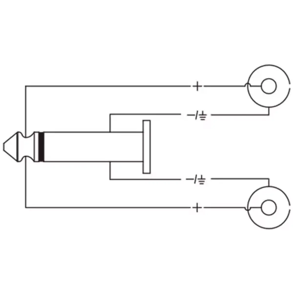 Roxtone Adaptor 6.3MM Mono Male To 2X Rca Female - Image 3