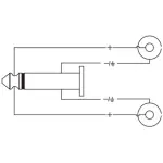 Roxtone Adaptor 6.3MM Mono Male To 2X Rca Female - Image 3