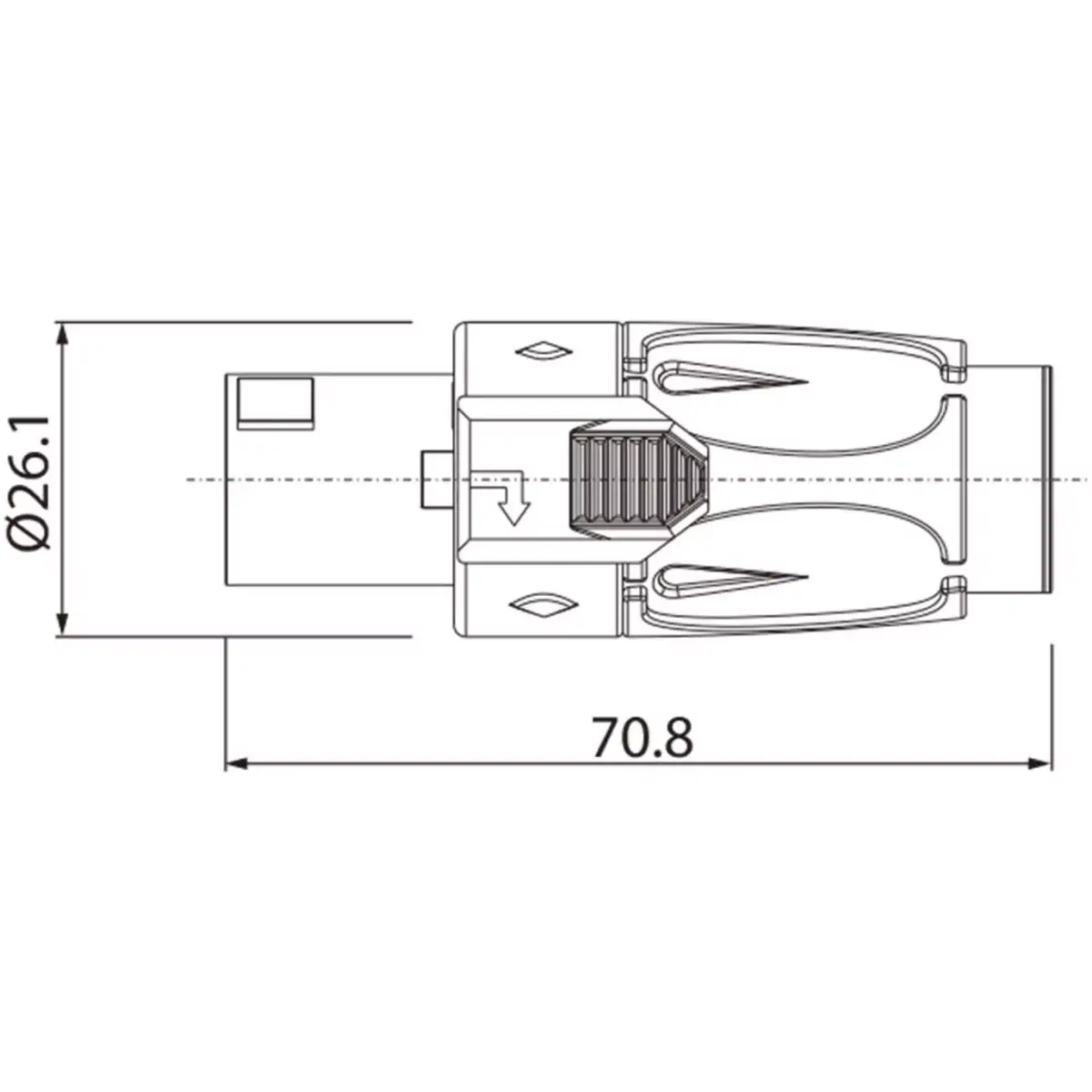 Roxtone Connector Speakon Inline 4 Pin - Image 2