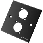 Roxtone - Double Black Blank Wallplate