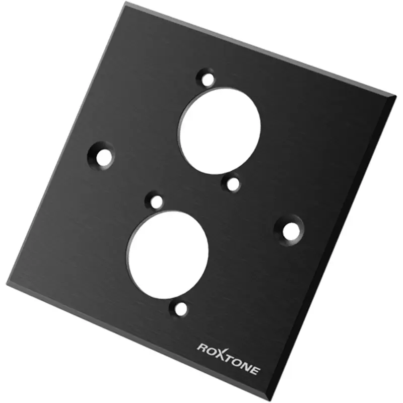 Roxtone - Double Black Blank Wallplate