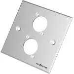 Roxtone - Double Silver Blank Wallplate