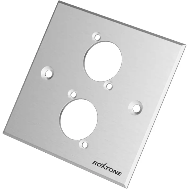 Roxtone - Double Silver Blank Wallplate