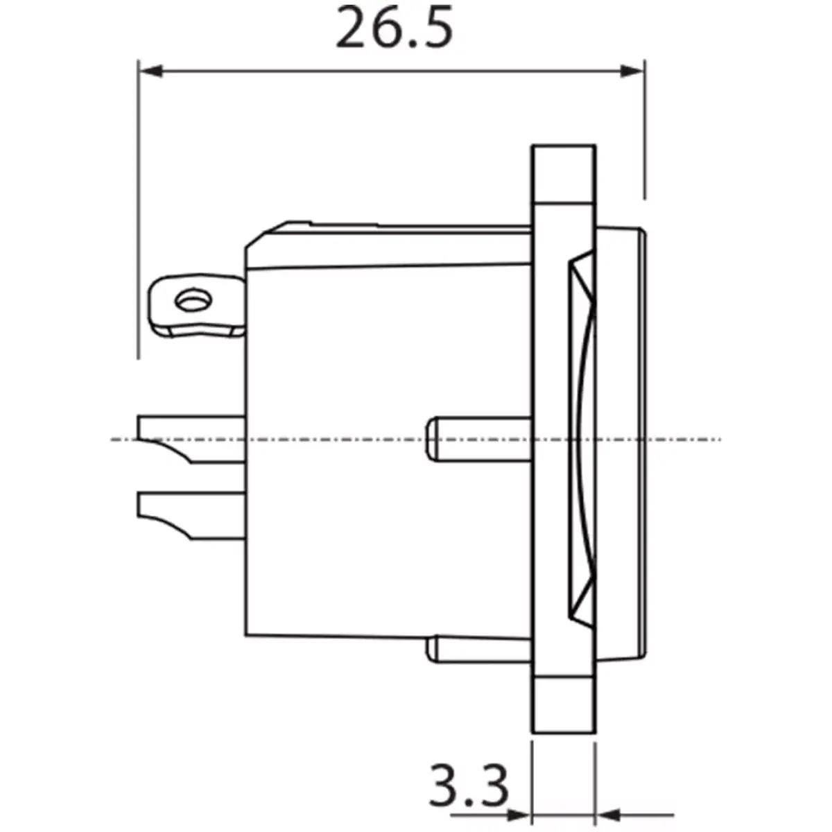 Roxtone Connector Xlr Chassis Mount Male - Image 5