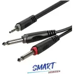 Roxtone - Smart Series Signal Lead 3.5 M St – 2X 6.3 M 2M
