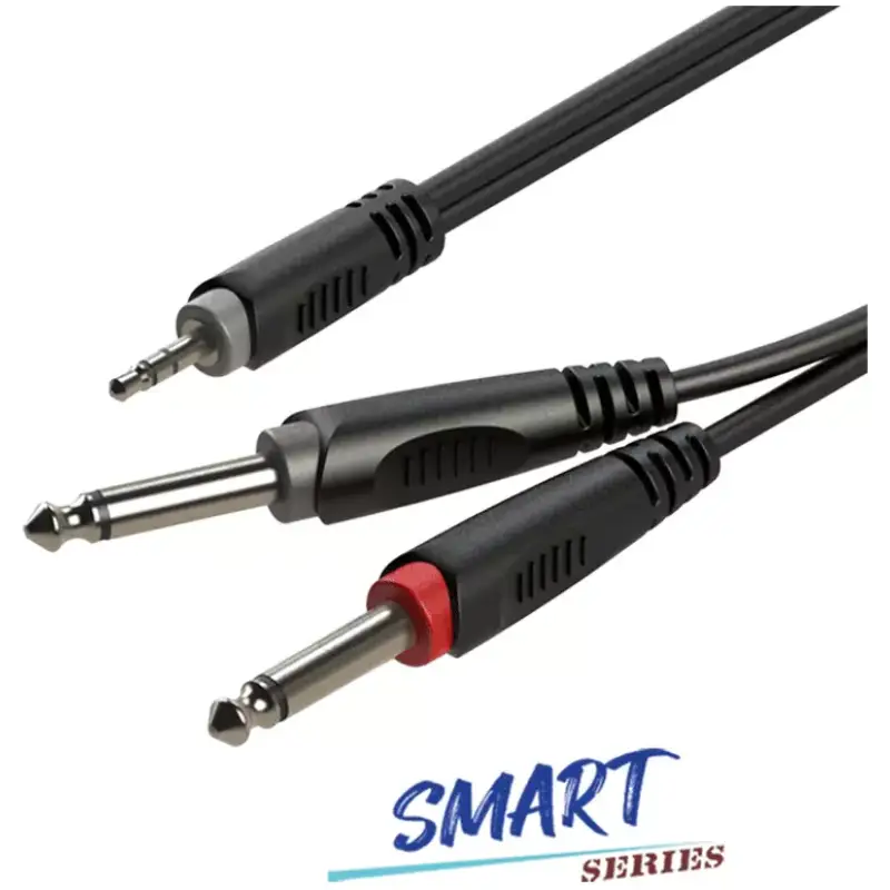 Roxtone - Smart Series Signal Lead 3.5 M St – 2X 6.3 M 2M