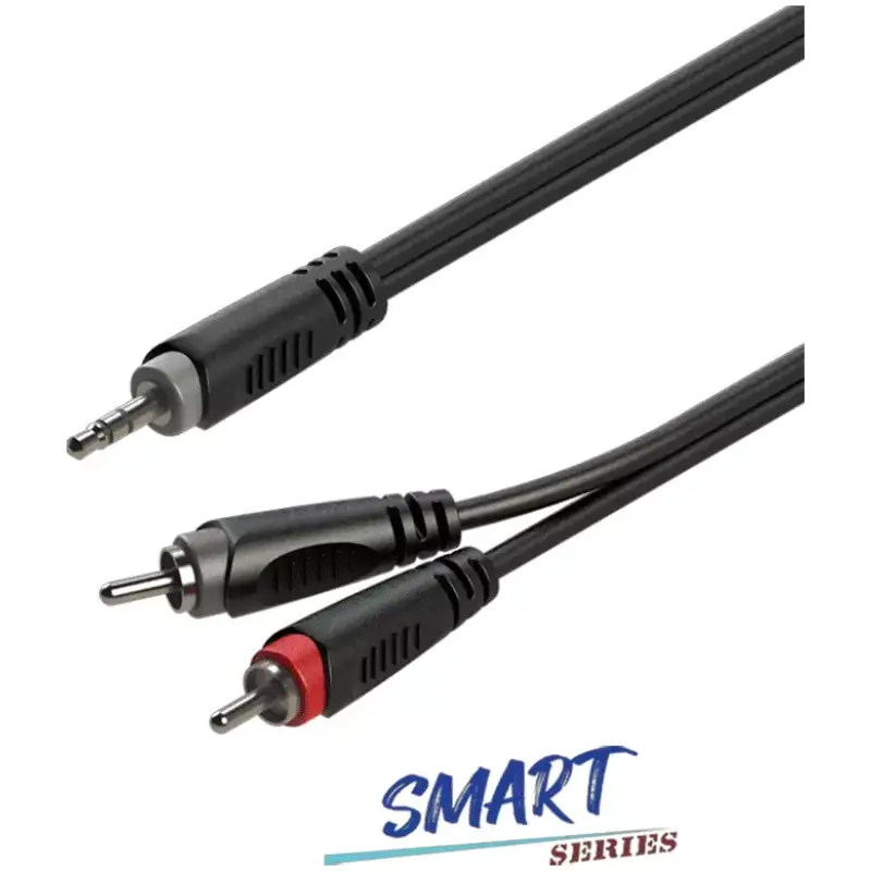 Roxtone - Smart Series Signal Lead 3.5 M St – 2RCA M 3M