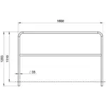 Alustage Aluminium Handrail 2M - Image 2