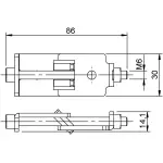 Alustage Insert Clamp For Sca - 05 Panther Deck - Image 2