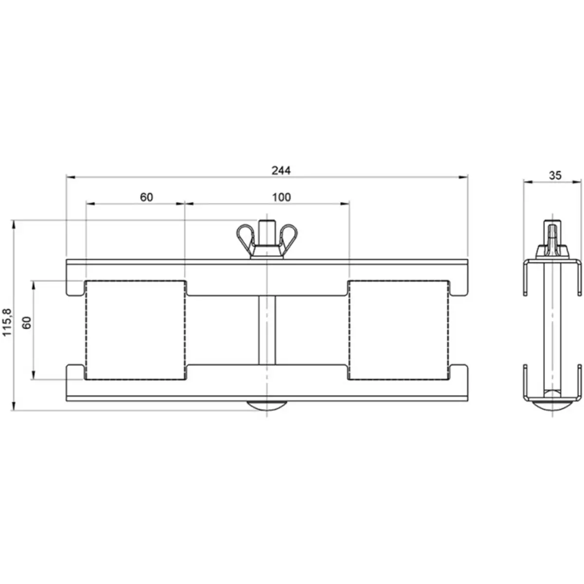 Alustage 2 - Way Leg Clamp For Sca - 07 - Image 2