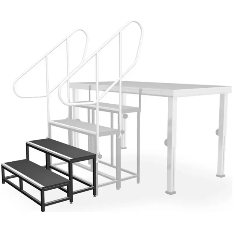 Alustage Fixed Stage Stairs 200MM - 400MM
