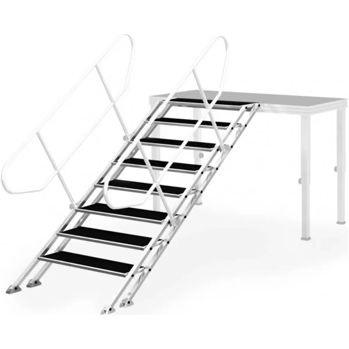 Alustage Adjustable Stage Stairs 1000MM - 1800MM - Image 2