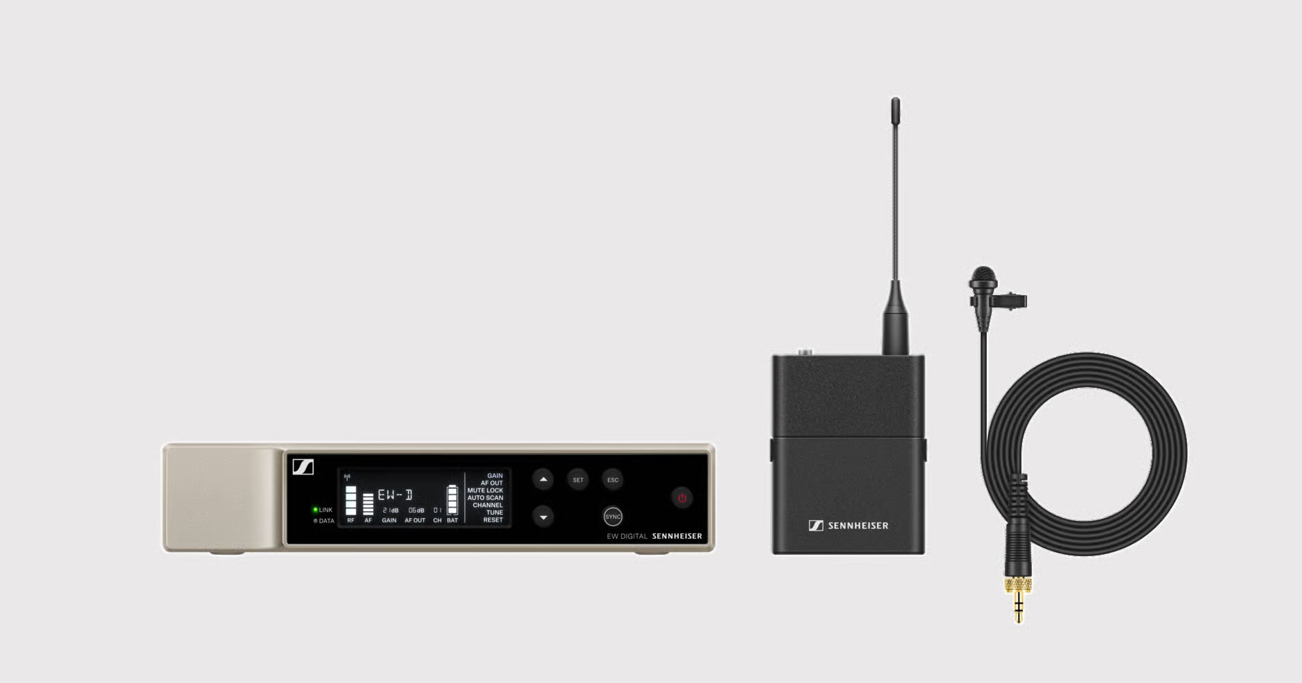 SennheiserFullWidth (25) Sennheiser EW-D ME2 SET (S1-7) Receiver,Bodypack Transmitter,ME 2 Lapel Microphone - Image 1