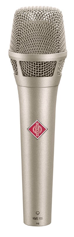kms-105-frontal-neumann-stage-microphone-g Neumann KMS 105 – Supercardioid Condenser Vocal Microphone - Image 1