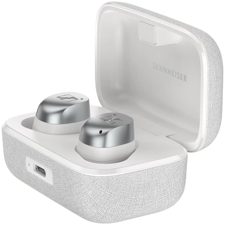 mtw4_product images_white silver (6) (1) Sennheiser Momentum 4 True Wireless Earphones (White Silver) - Image 1