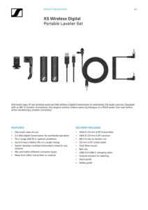 Sennheiser XSW-D - XS Wireless Digital Portable ENG Set - Image 16