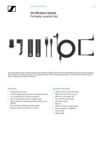 Sennheiser XSW-D - XS Wireless Digital Portable ENG Set - Image 16