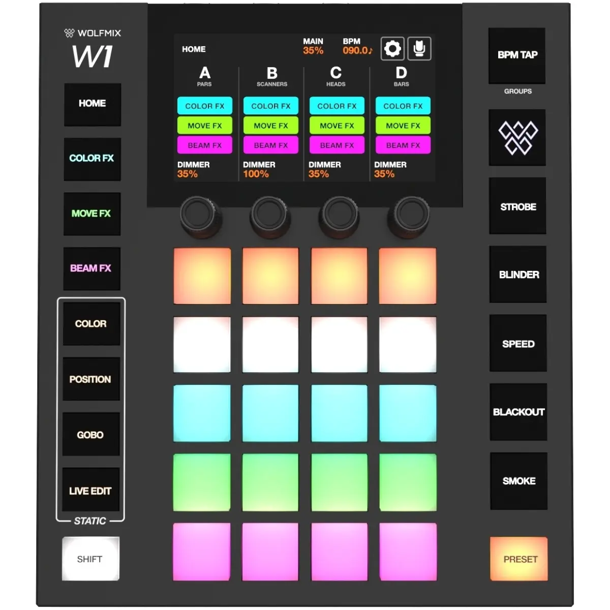 Beamz Wolfmix W1 MK2 Lighting Controller - Image 5