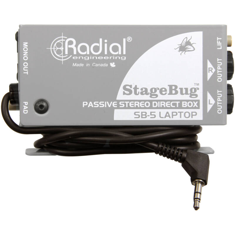 Radial Stagebug SB-5 Laptop Compact Stereo DI For Computers