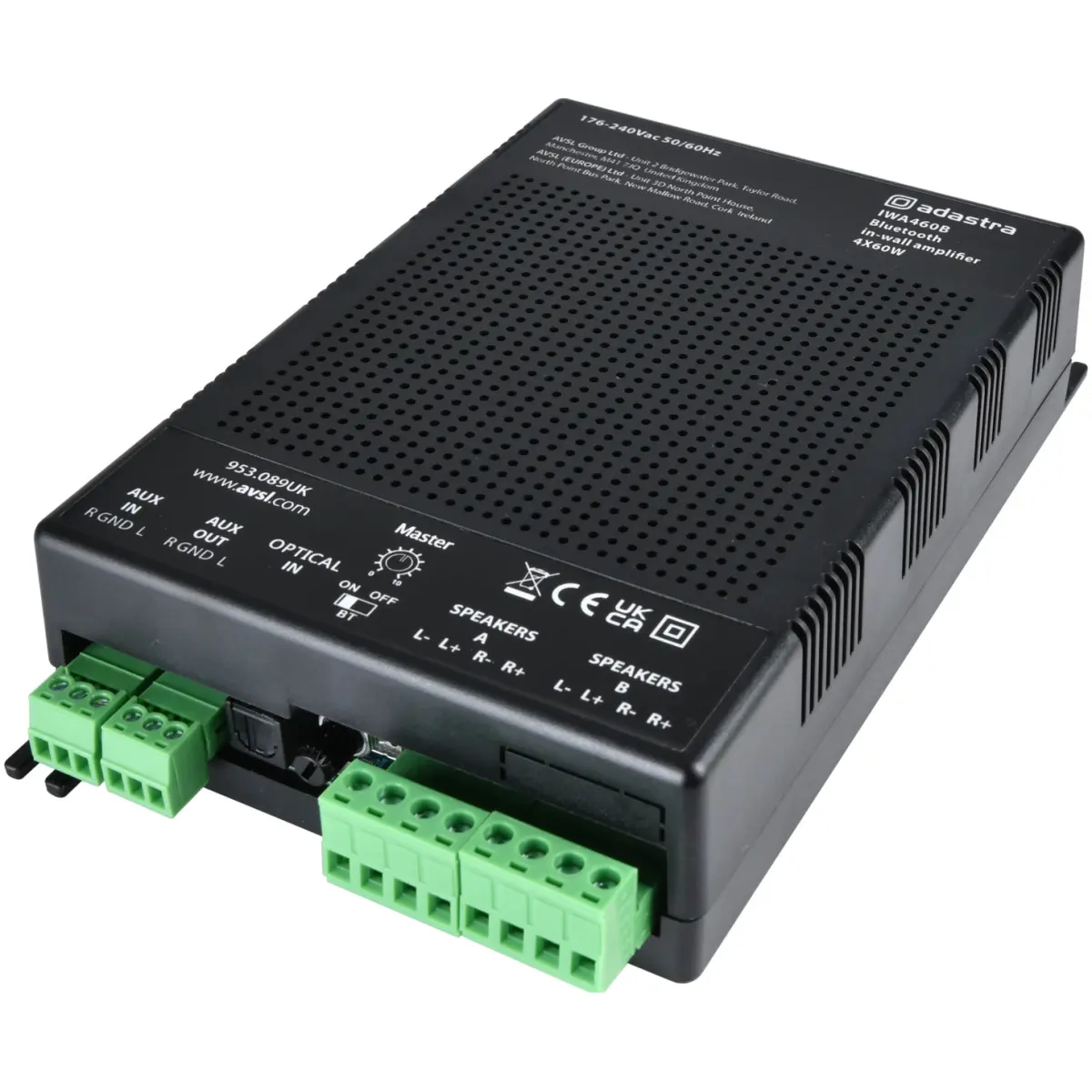 Adastra IWA460B In - Wall Amplifier 4X 60W Bt - Image 4