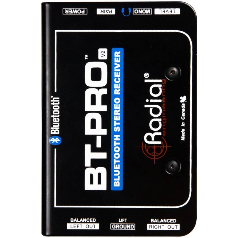 Radial BT-Pro V2 Blue Tooth Wireless Receiver With Balanced Stereo DI Output