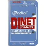 Radial DiNET Dan-TX Dante Network Transmitter,Stereo DI Input And Digital Out
