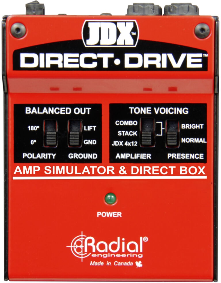 Direct-Drive-top-1-768x983 Radial Direct-Drive Guitar Amp Simulator With 3 Amp Settings And Balanced DI Out - Image 1