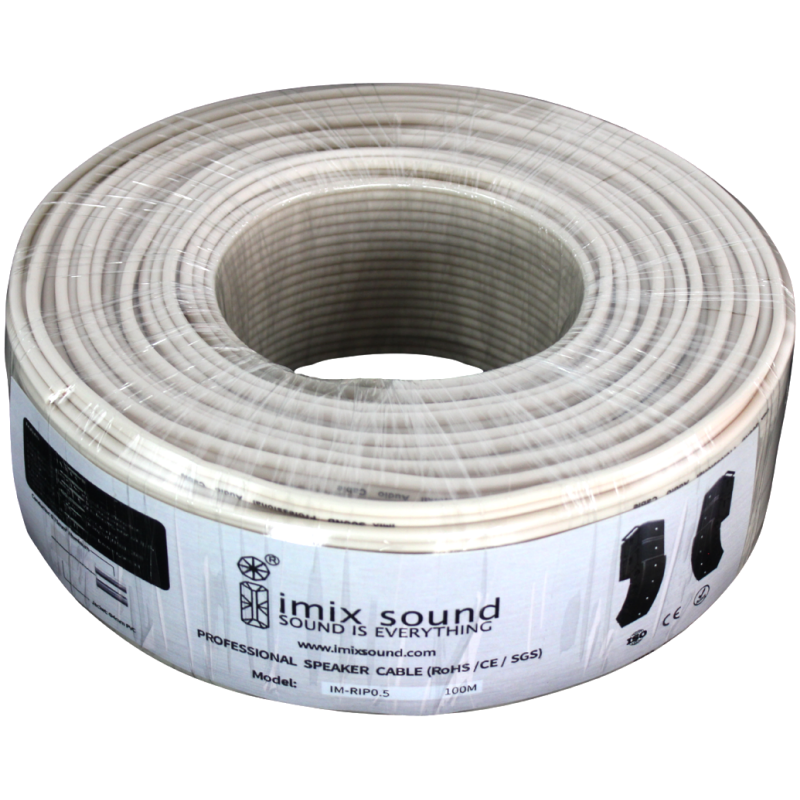 Imix IM-RIP-0.5 Figure-8 Speaker / Power Cable – 100 Meter